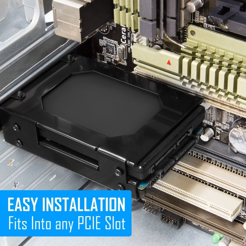 Kingwin PCI SSD Mounting Kit - 2 x 2.5 Inch SSD to PCI Internal Hard Drive Converter, Easy Installation - Image 2